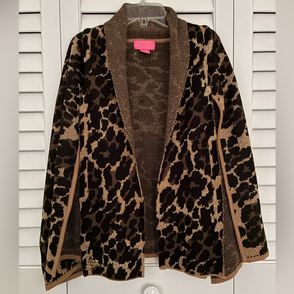 Vintage Betsy Animal Print Johnson Cape